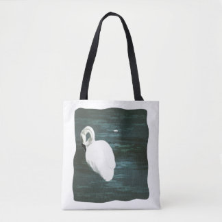 Swan at the Pond Tote Bag