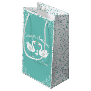 Swan Baby Shower Vintage Small Gift Bag