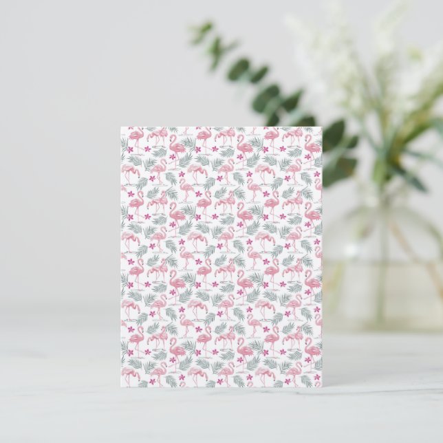 Swan Bird Repeated Pattern Card (Standing Front)