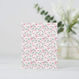 Swan Bird Repeated Pattern Card
