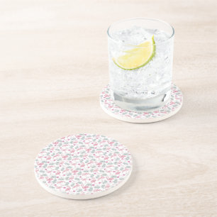 Swan Bird Repeated Pattern Coaster