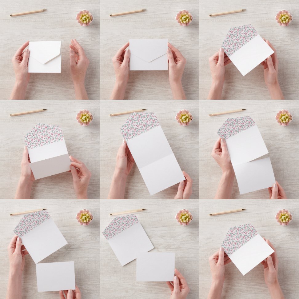 Swan Bird Repeated Pattern Wedding Invite