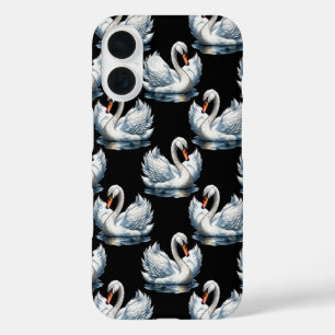 Swan Birds Pattern Design  iPhone 16 Case