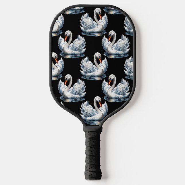 Swan Birds Pattern Design  Pickleball Paddle (Front)