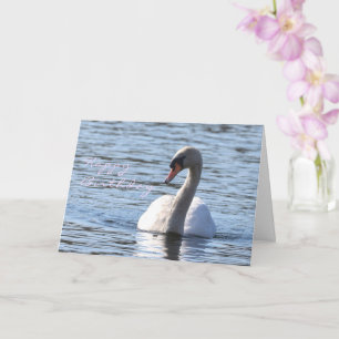 Swan birthday card