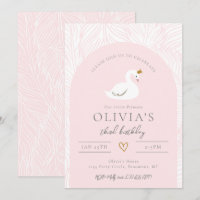 Swan Birthday Invitation | Swan Invitations
