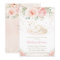 Swan Blush Pink Floral Gold Girl Baby Shower