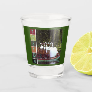 Swan Boats in Summer  Shot Glass