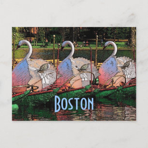 Swan Boats Postcard