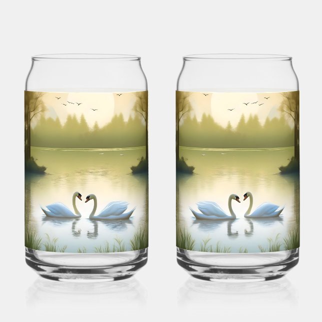 Swan Bond: Family & Friends Can Glass (Back)