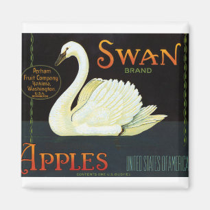 Swan Brand Apples Magnet