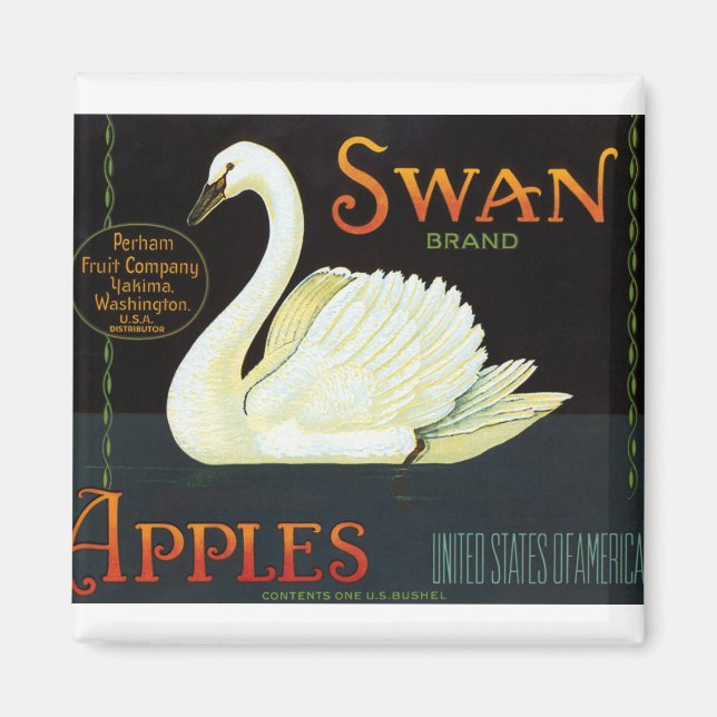 Swan Brand Apples Magnet (Front)