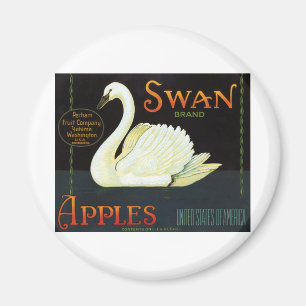 Swan Brand Apples Magnet