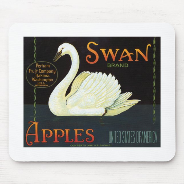 Swan Brand Apples Mouse Mat (Front)