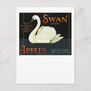 Swan Brand Apples Postcard