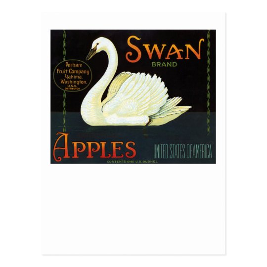 Swan Brand Apples Postcard