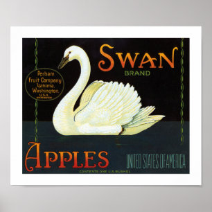 Swan Brand Apples Poster