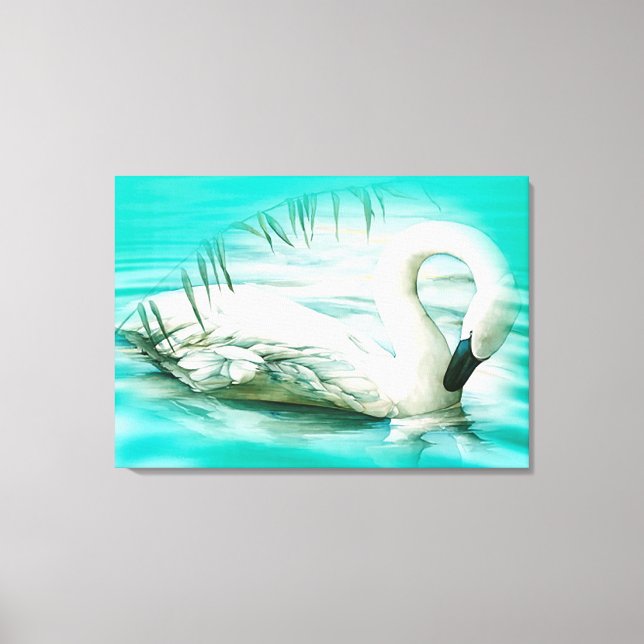 Swan Canvas Print (Front)