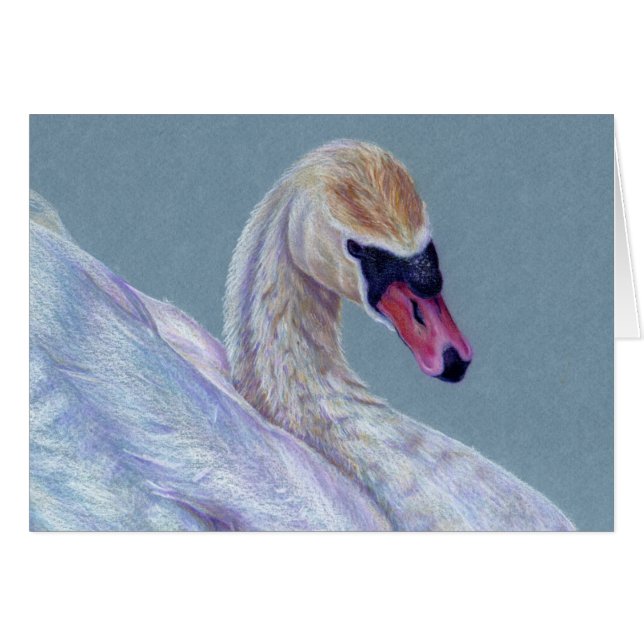 Swan Card (Front Horizontal)