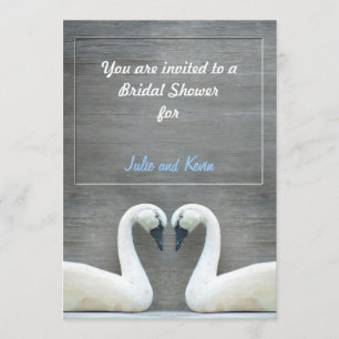 Swan country Bridal Shower invitations
