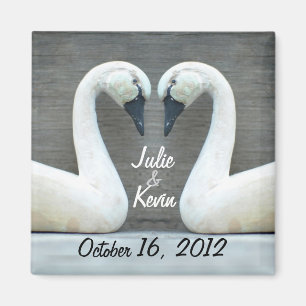 Swan Country Wedding Magnet