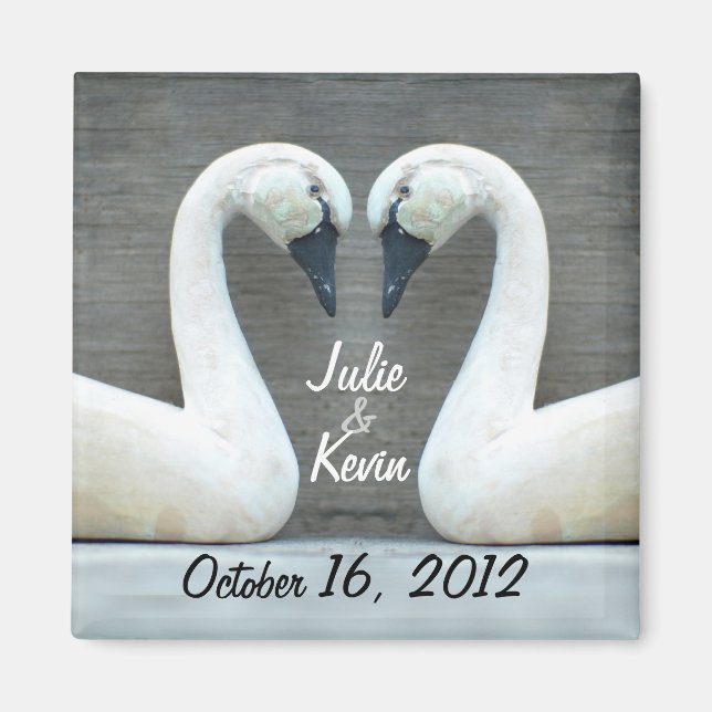 Swan Country Wedding Magnet (Front)