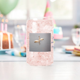 Swan Couple/Flight Can Glass