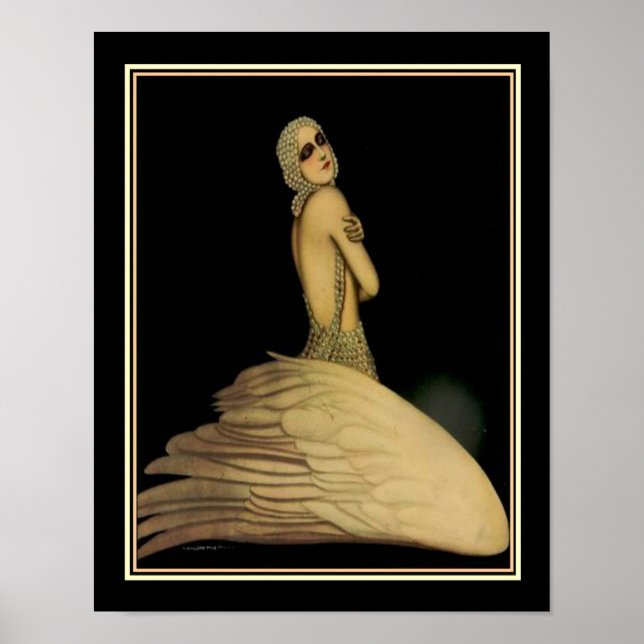 "Swan Dancer" Nanni Art Deco Print (Front)