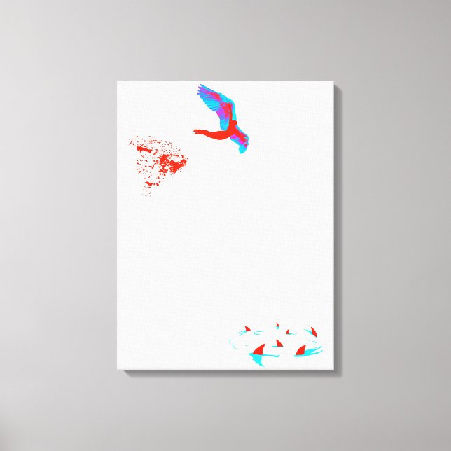 swan dive canvas print (Front)