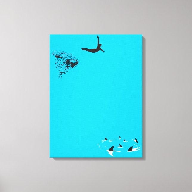 swan dive canvas print (Front)