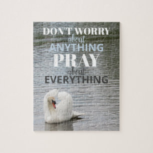 Swan Don't Worry Pray Jigsaw Puzzle