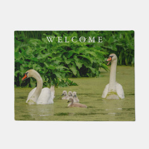 Swan Family Doormat