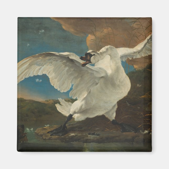 Swan fine art Asselijn Magnet (Front)