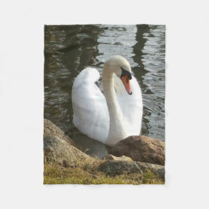 Swan Fleece Blanket