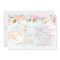 Swan Floral Baby Shower Invitation