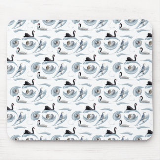 Swan Frenzy Mousemat (choose colour)