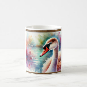 Swan Goose Beauty 130724AREF121 - Watercolor Coffee Mug