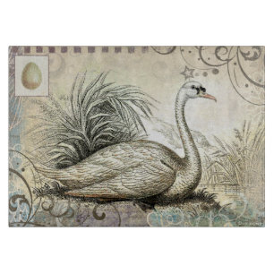 Swan Graphic Cutting Board