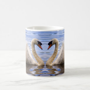 Swan Heart Coffee Mug