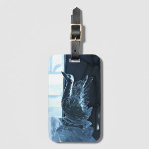 Swan Ice Sculpture, Quebec, Canada Luggage Tag