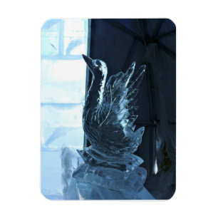 Swan Ice Sculpture, Quebec, Canada Magnet