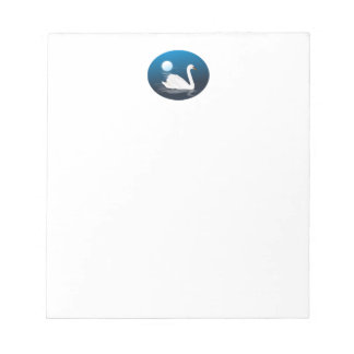 SWAN IN THE MOONLIGHT NOTEPAD