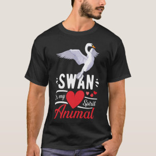 Swan is My Spirit Animal Love Cute Swan Kid T-Shirt