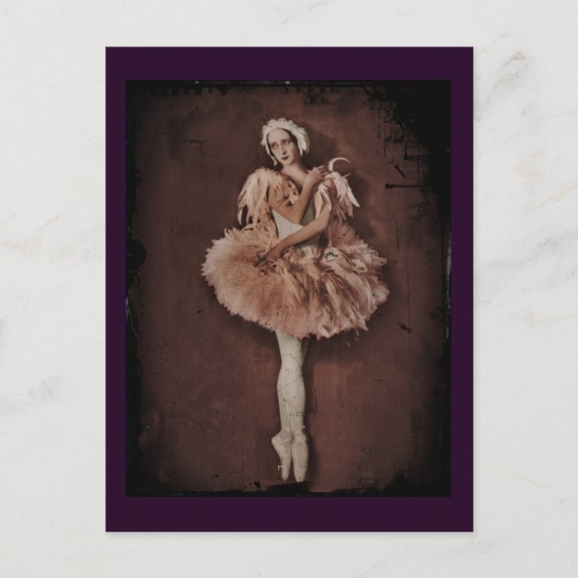 Swan Lake Ballerina Postcard (Front)
