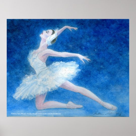 Swan Lake Ballet Art Print | Zazzle.co.uk