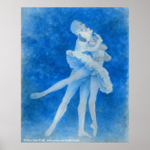 Swan Lake Ballet  Art Print