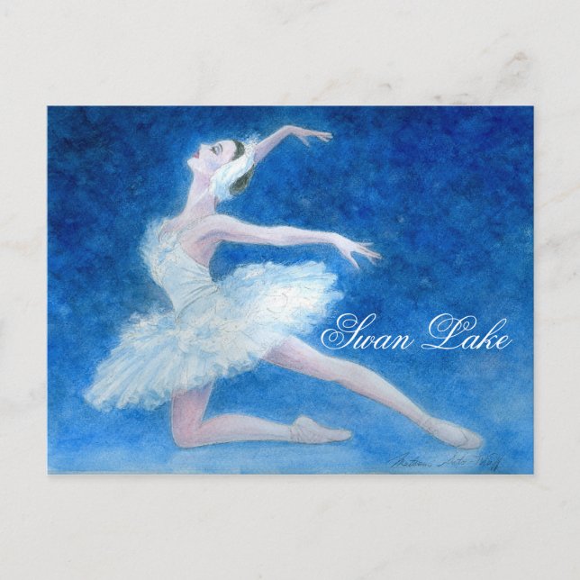 Swan Lake Ballet Postcard (Front)