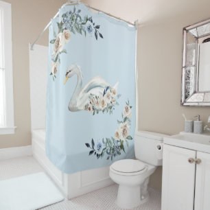 Swan Lake Bathroom Shower Curtain