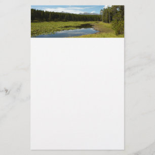 Swan Lake I at Grand Teton National Park Stationery