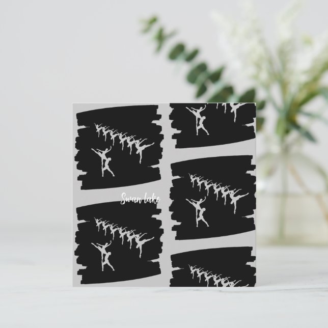 Swan Lake Invitation (Standing Front)